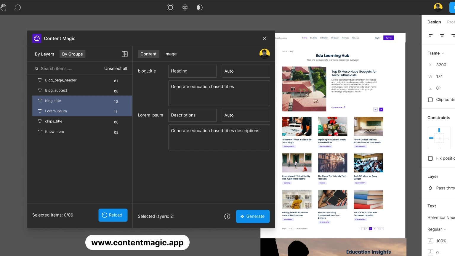 Boost Client Satisfaction: Create Flawless Figma Mockups with Content Magic